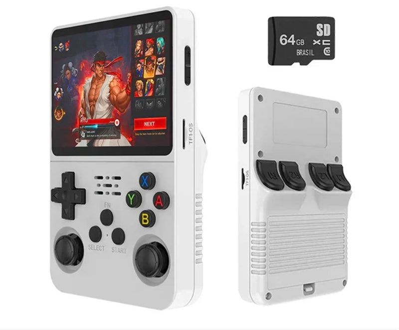 Console Gamer R36S - 15.000 Jogos Retro + Tela 3,5" HD