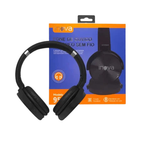 Fone de Ouvido Sem Fio | Bluetooth 950BT | Inova | Wireless