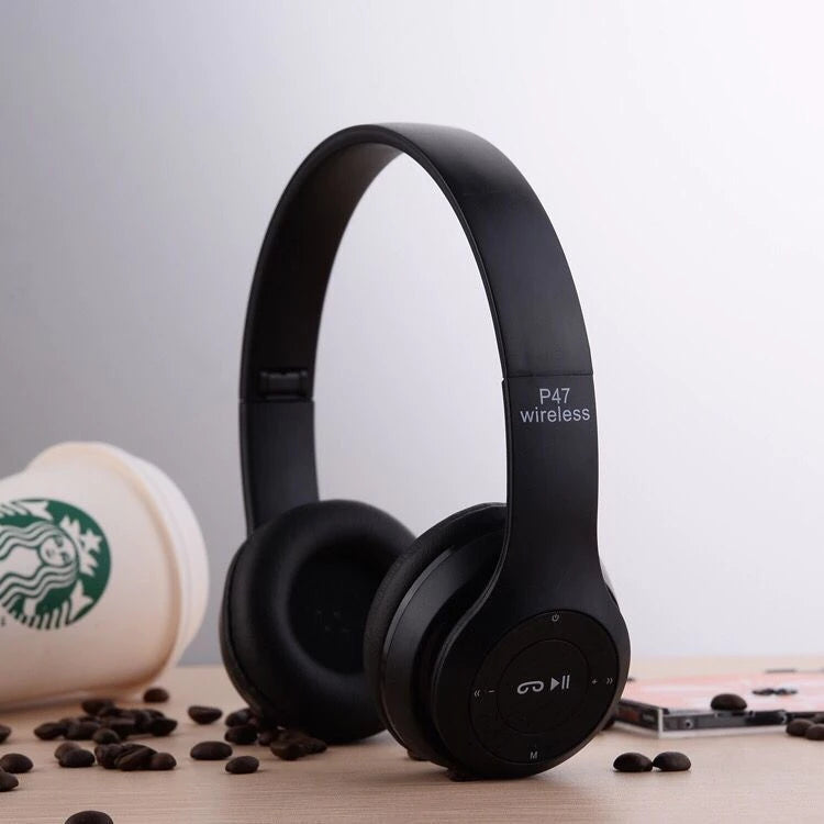 Fone P47 | Headphone Sem Fio Estéreo | Redução de Ruído | Bluetooth 5.0 | Universal