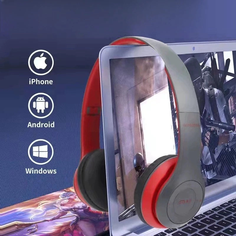 Fone P47 | Headphone Sem Fio Estéreo | Redução de Ruído | Bluetooth 5.0 | Universal
