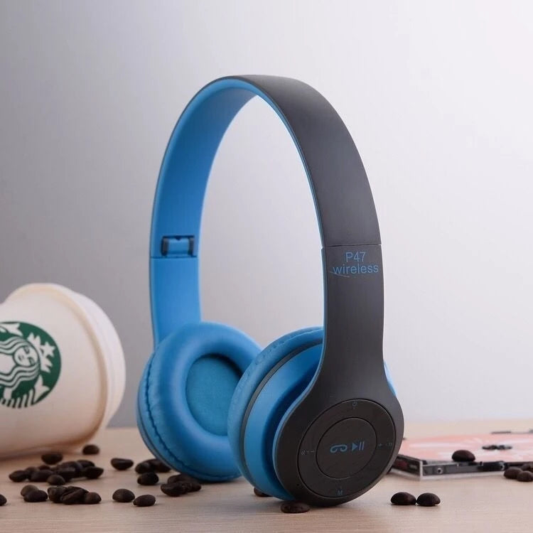 Fone P47 | Headphone Sem Fio Estéreo | Redução de Ruído | Bluetooth 5.0 | Universal