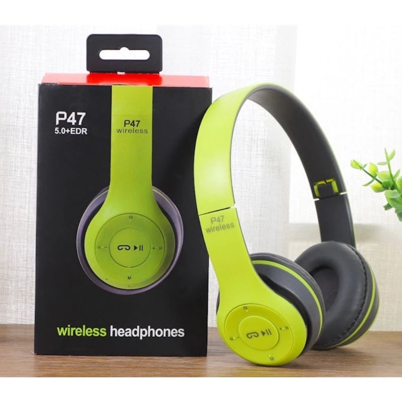 Fone P47 | Headphone Sem Fio Estéreo | Redução de Ruído | Bluetooth 5.0 | Universal