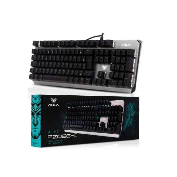Teclado Gamer Mecânico Usb Keyboard Aula Fz066-ii Com Led
