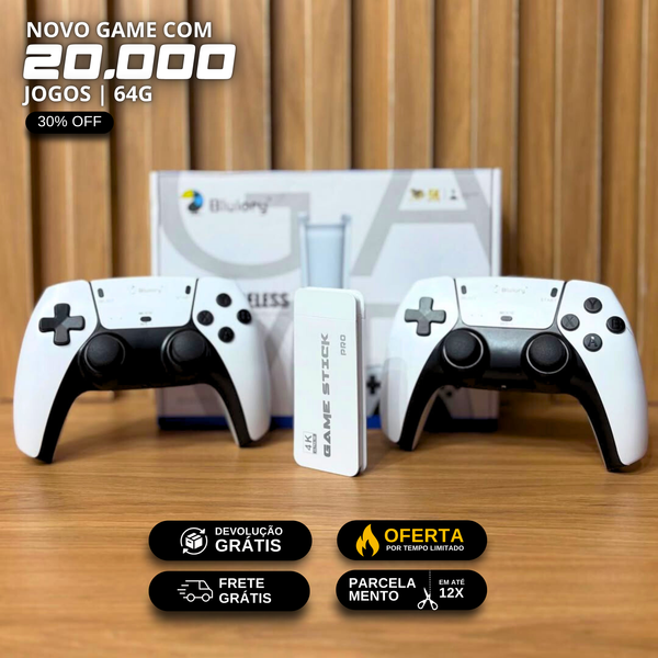 Game Stick 4K + 20.000 Jogos