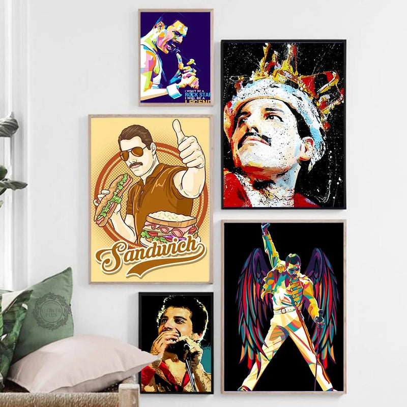 Pôster de Arte Freddie Mercury