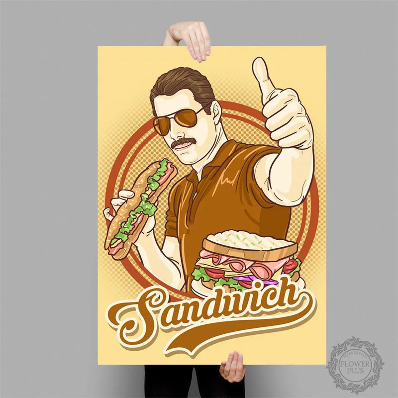 Pôster de Arte Freddie Mercury