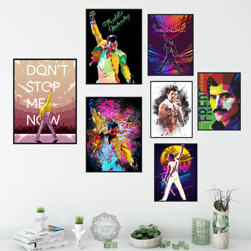 Pôster de Arte Freddie Mercury