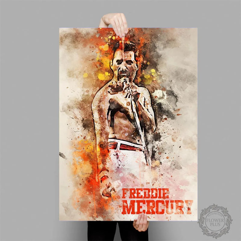 Pôster de Arte Freddie Mercury
