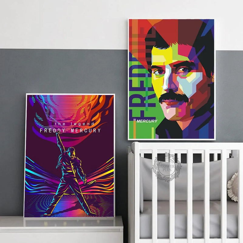 Pôster de Arte Freddie Mercury