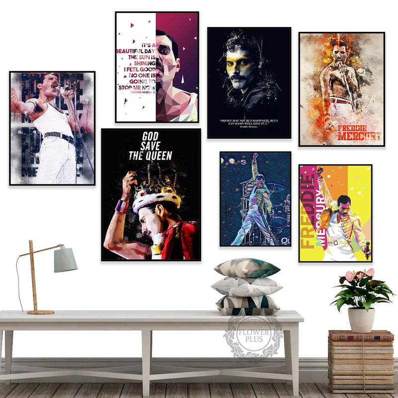 Pôster de Arte Freddie Mercury
