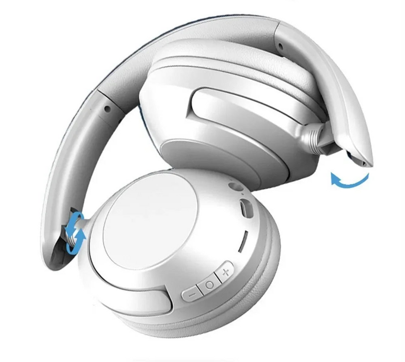 Fones de Ouvido Sem Fio 15h Bluetooth 5.3, com Almofadas Grandes e Adaptador USB para TV e PC.