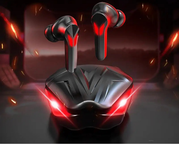Fones sem fio, com baixa latência, cancelamento de ruído e microfone. Perfeito para música e jogos