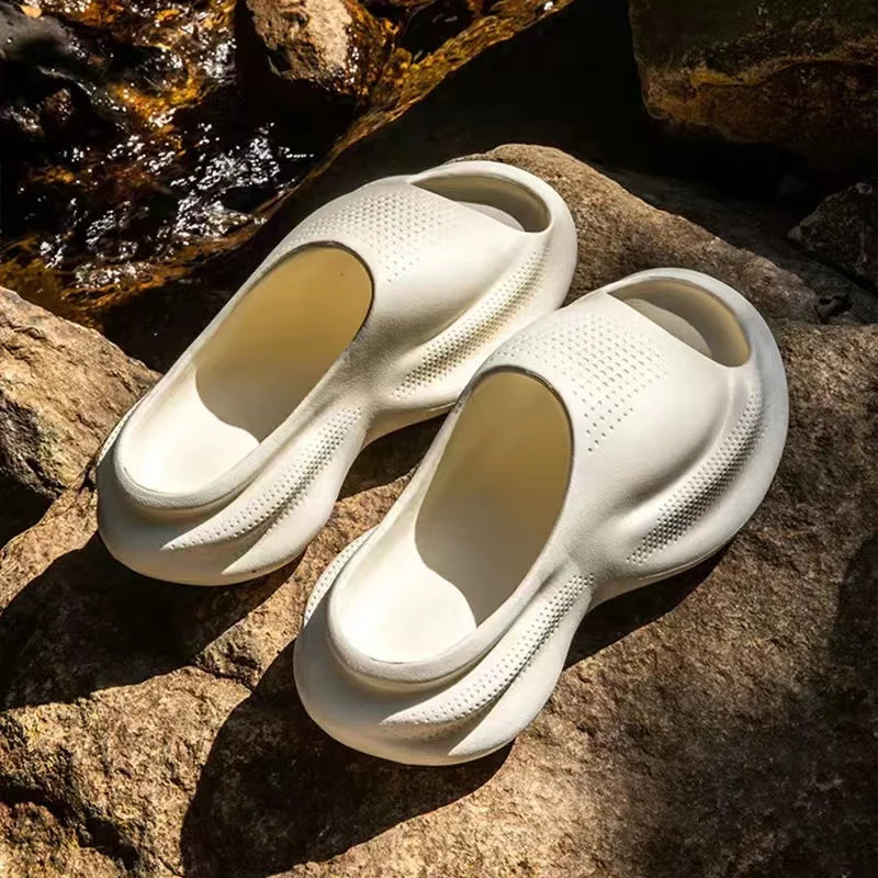 Chinelos de Praia Verão para Homens e Mulheres, Sneakers Casal, Antiderrapante, Slides Externos, Chinelo de Mar, Solado Macio, Sapatos Nuvem