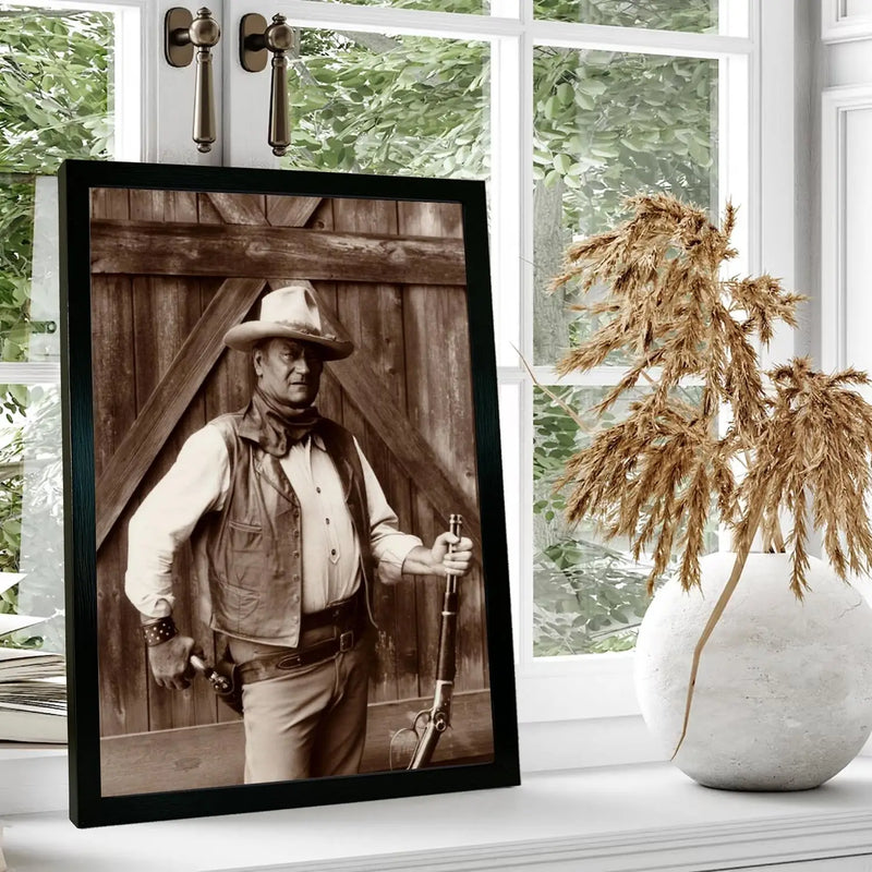 Quadro John Wayne: Arte para Decoração de Sala