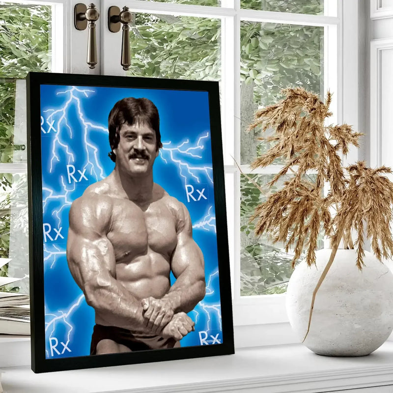 Quadro Mike Mentzer/ Tela para Parede/ Arte Decorativa para Sala de Estar Moderna