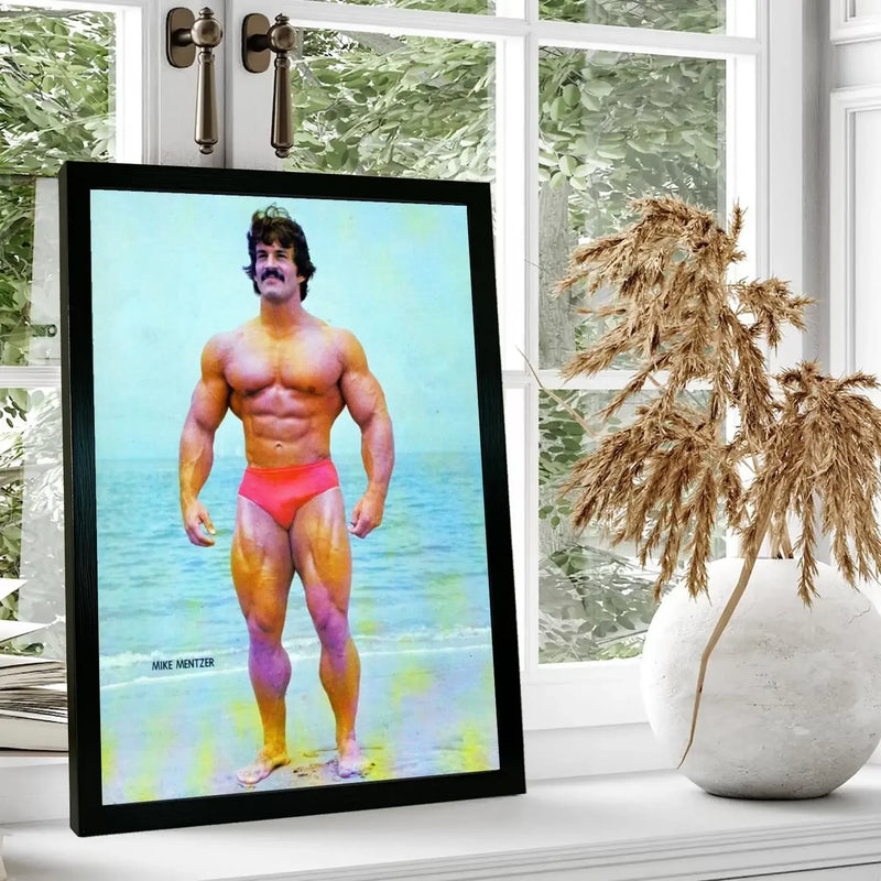 Quadro Mike Mentzer/ Tela para Parede/ Arte Decorativa para Sala de Estar Moderna