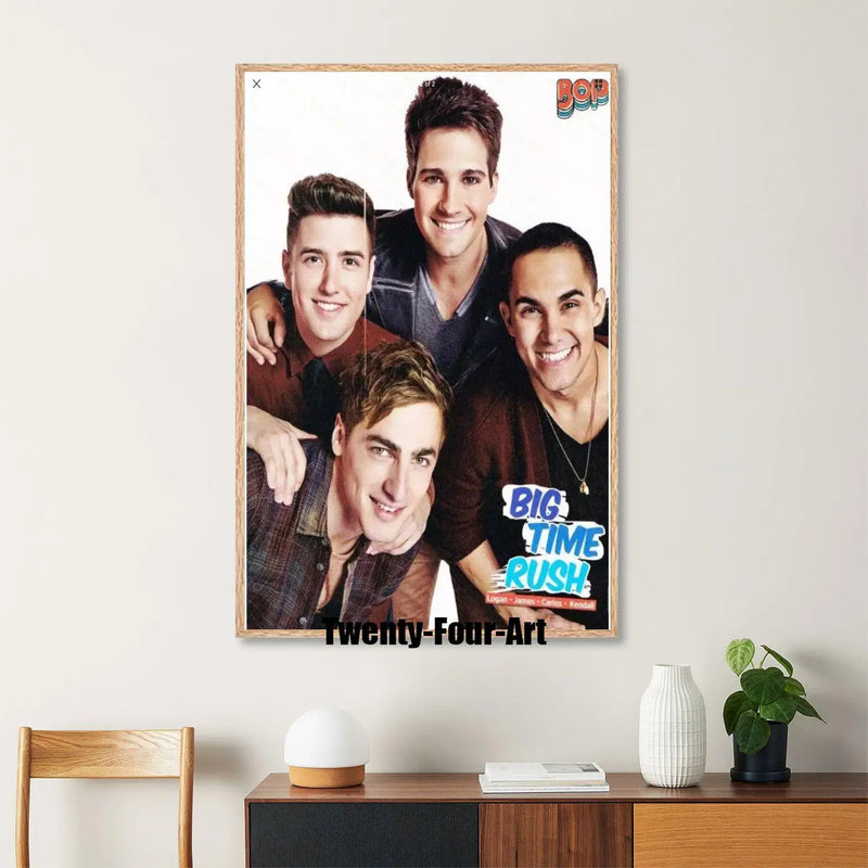 Quadro em Lona Big Time Rush, Decoração Moderna para Quarto