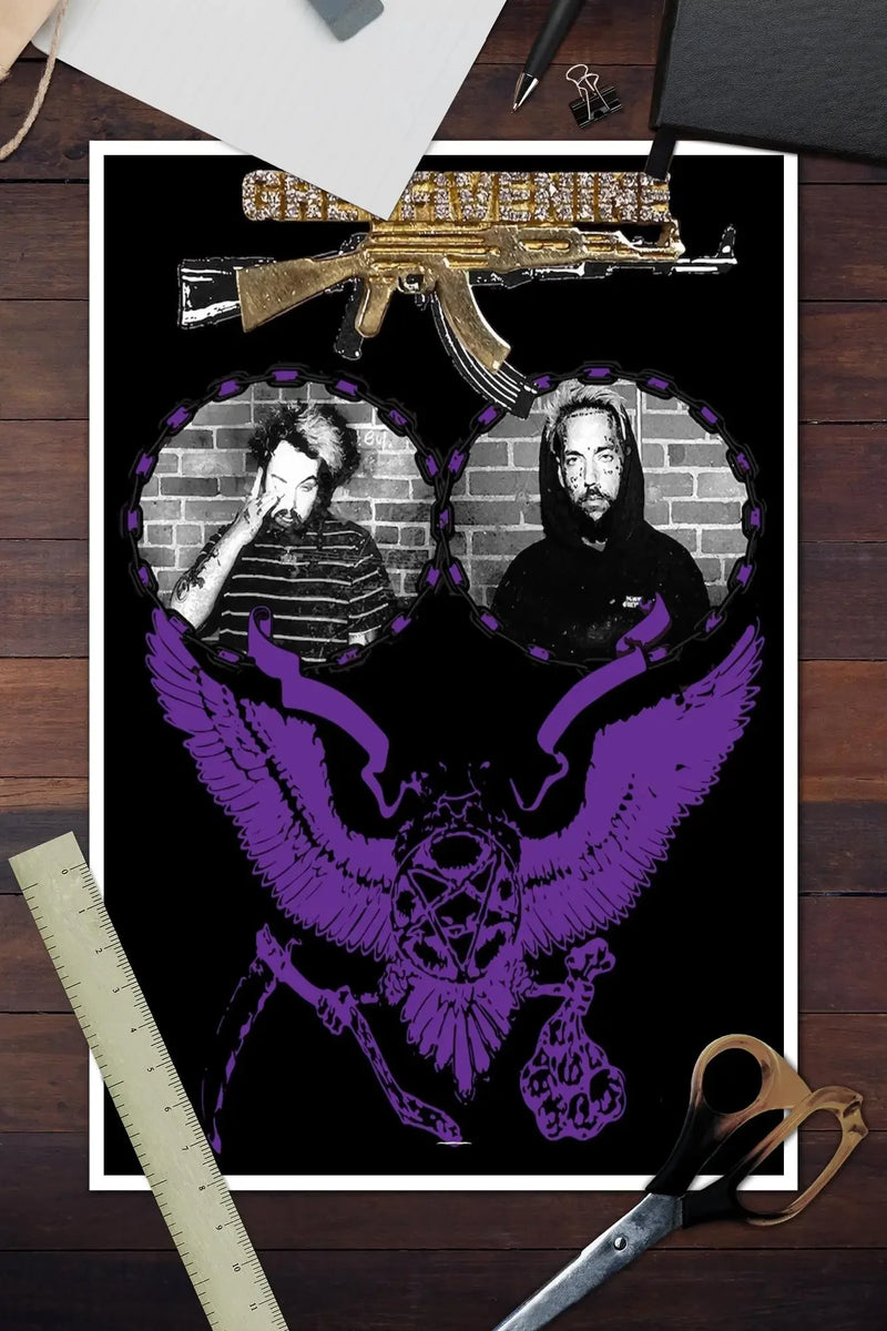 Quadro Suicide Boys/ Arte para Decoração Moderna