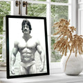 Quadro Mike Mentzer/ Tela para Parede/ Arte Decorativa para Sala de Estar Moderna