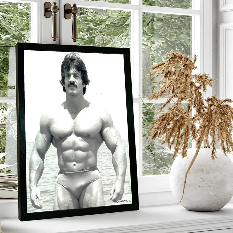 Quadro Mike Mentzer/ Tela para Parede/ Arte Decorativa para Sala de Estar Moderna