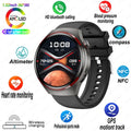 Watch 4 Pro: Smartwatch com GPS/ NFC e chamadas Bluetooth