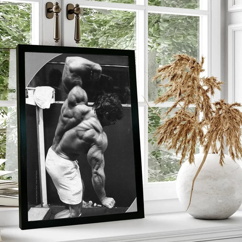 Quadro Mike Mentzer/ Tela para Parede/ Arte Decorativa para Sala de Estar Moderna