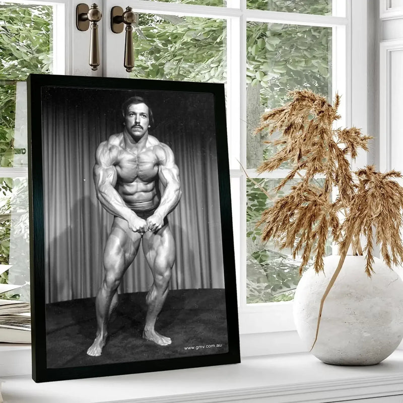 Quadro Mike Mentzer/ Tela para Parede/ Arte Decorativa para Sala de Estar Moderna