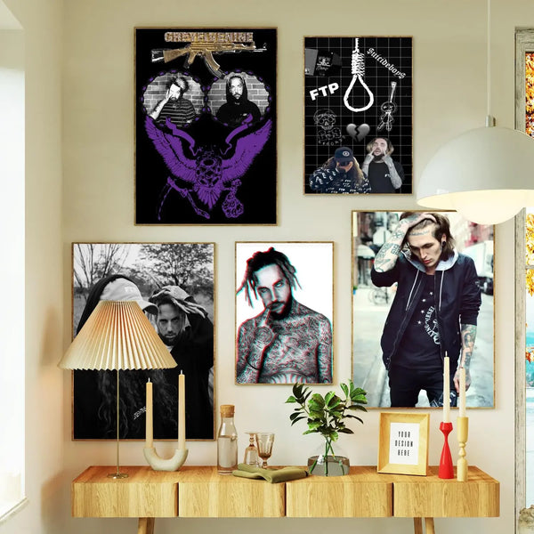 Quadro Suicide Boys/ Arte para Decoração Moderna
