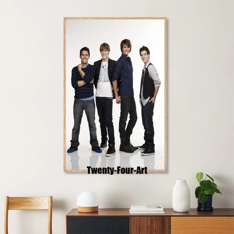 Quadro em Lona Big Time Rush, Decoração Moderna para Quarto