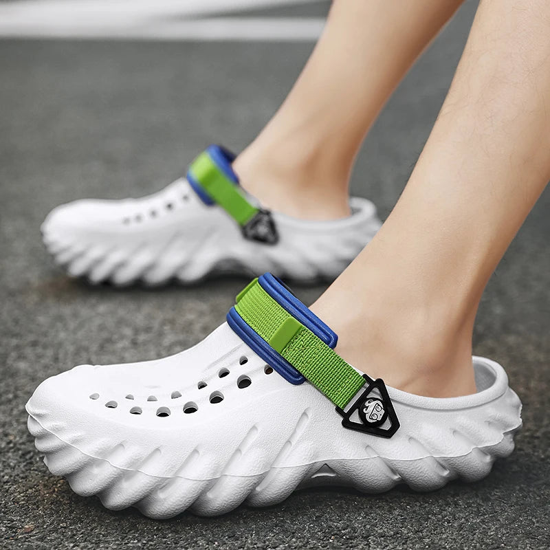 A14 Sandálias Masculinas Tipo Clogs para o Verão