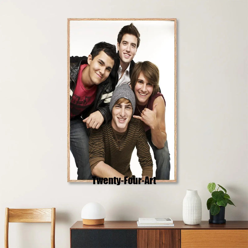 Quadro em Lona Big Time Rush, Decoração Moderna para Quarto