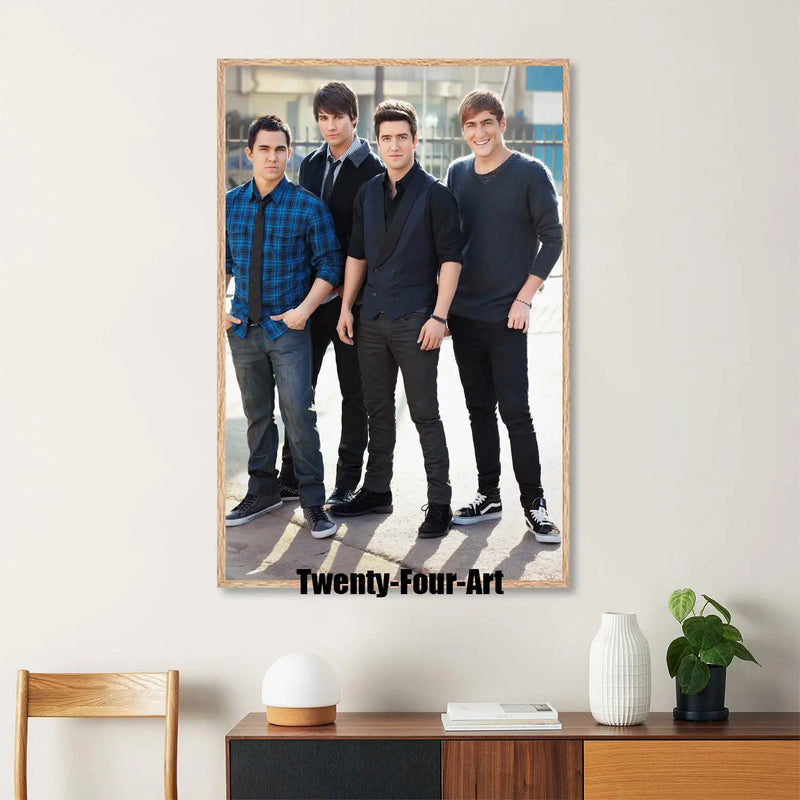 Quadro em Lona Big Time Rush, Decoração Moderna para Quarto