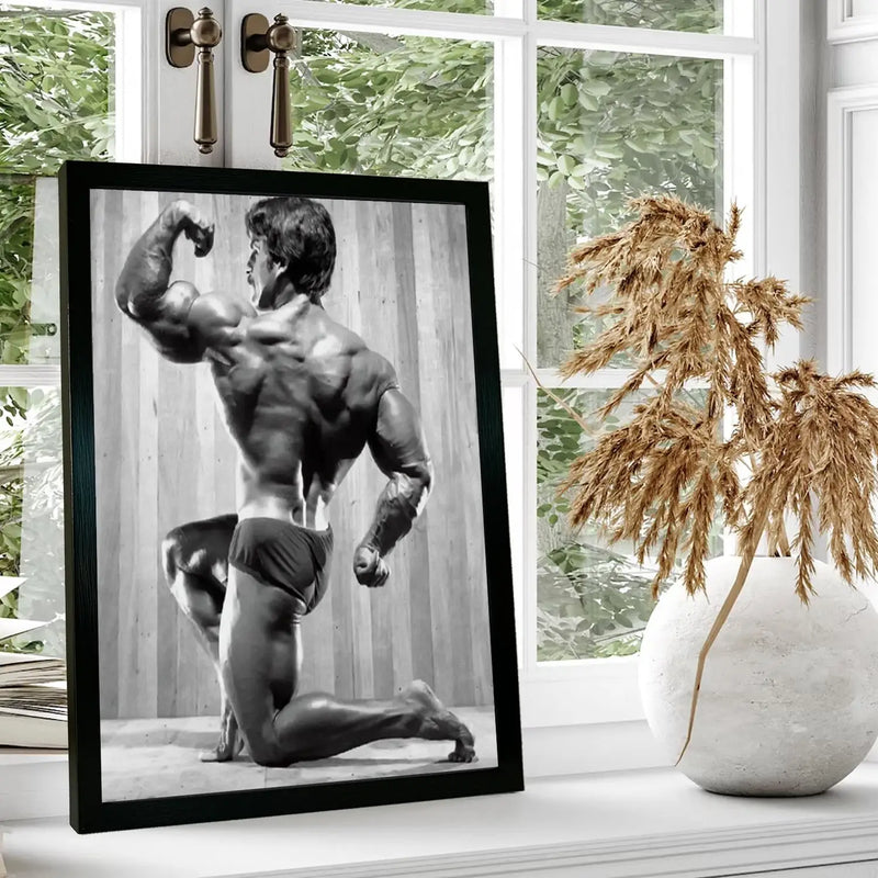Quadro Mike Mentzer/ Tela para Parede/ Arte Decorativa para Sala de Estar Moderna