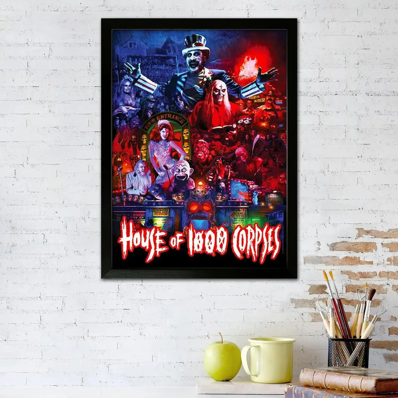 Quadro "House of 1000 Corpses"/ Arte para Decoração Moderna.