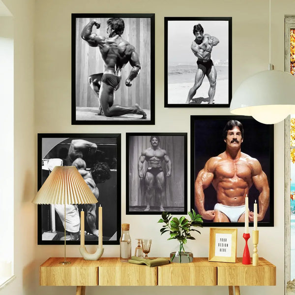 Quadro Mike Mentzer/ Tela para Parede/ Arte Decorativa para Sala de Estar Moderna