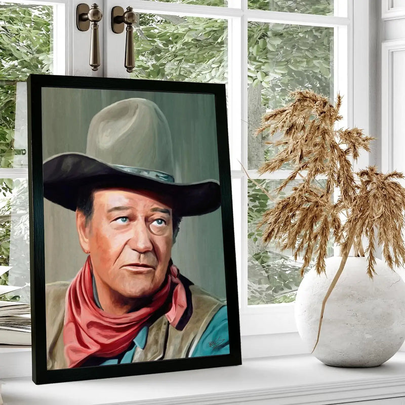 Quadro John Wayne: Arte para Decoração de Sala