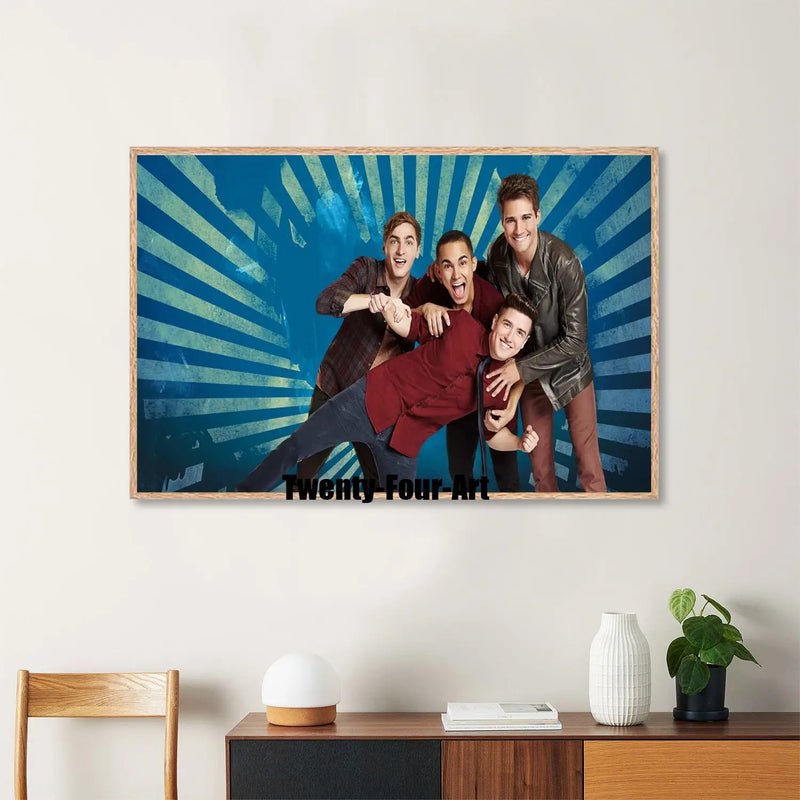 Quadro em Lona Big Time Rush, Decoração Moderna para Quarto