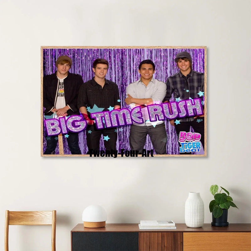Quadro em Lona Big Time Rush, Decoração Moderna para Quarto