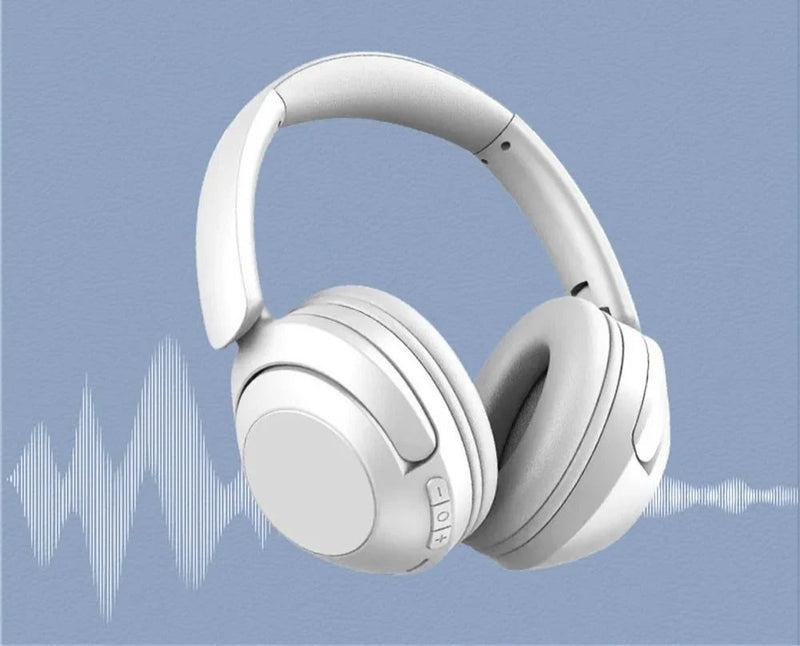 Fones de Ouvido Sem Fio 15h Bluetooth 5.3, com Almofadas Grandes e Adaptador USB para TV e PC.