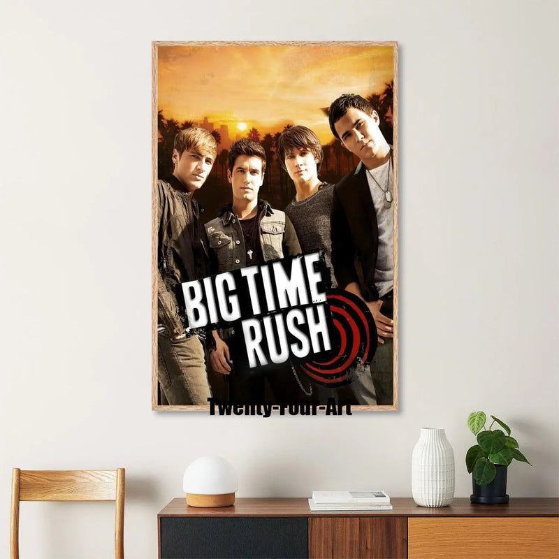 Quadro em Lona Big Time Rush, Decoração Moderna para Quarto