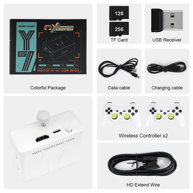 Novo Console Portátil  - Stick de Jogo Sem Fio 2.4G, Retro, 4K, 12.000 Jogos