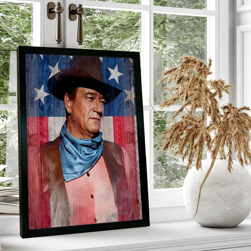 Quadro John Wayne: Arte para Decoração de Sala
