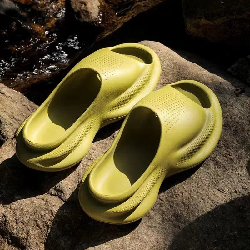 Chinelos de Praia Verão para Homens e Mulheres, Sneakers Casal, Antiderrapante, Slides Externos, Chinelo de Mar, Solado Macio, Sapatos Nuvem