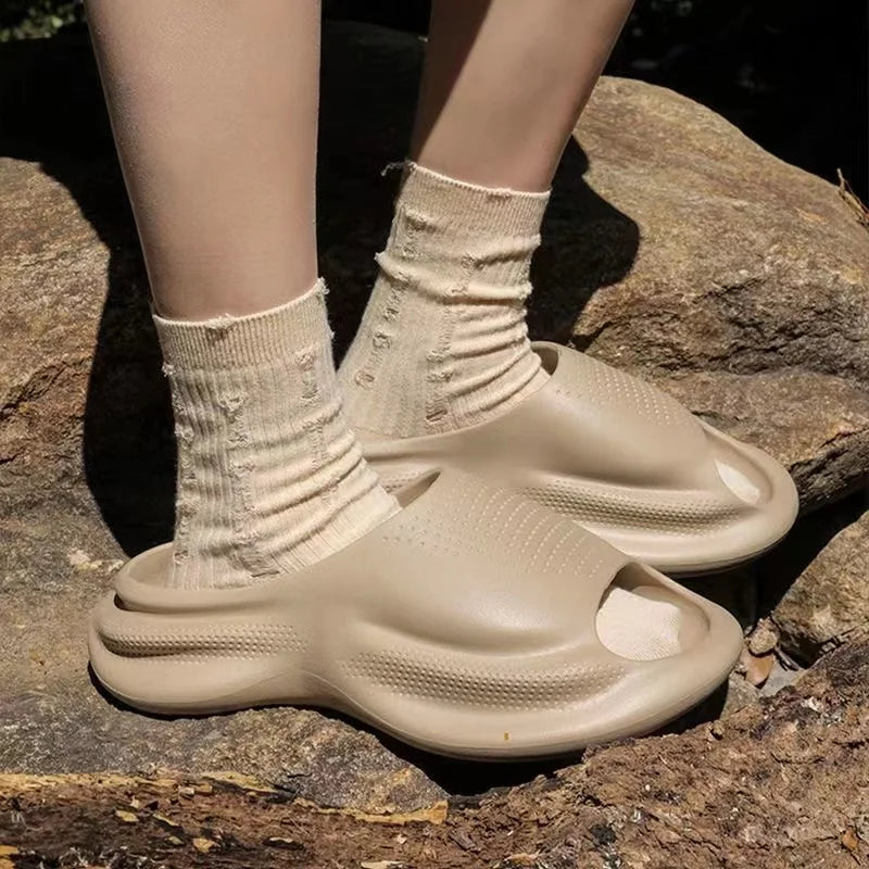 Chinelos de Praia Verão para Homens e Mulheres, Sneakers Casal, Antiderrapante, Slides Externos, Chinelo de Mar, Solado Macio, Sapatos Nuvem