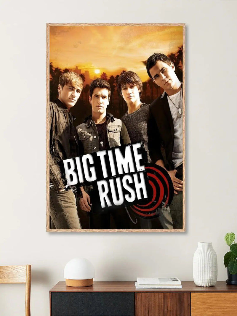 Quadro em Lona Big Time Rush, Decoração Moderna para Quarto
