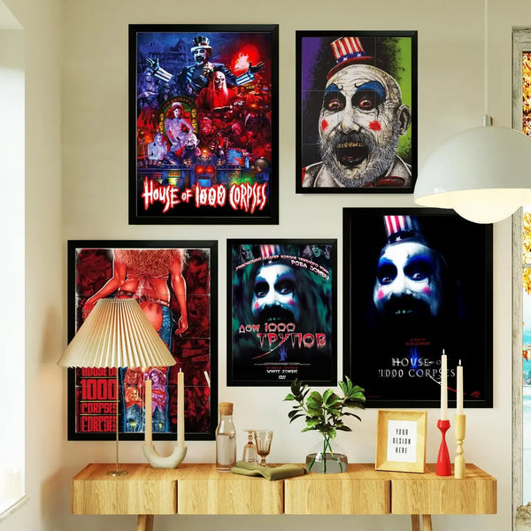 Quadro "House of 1000 Corpses"/ Arte para Decoração Moderna.