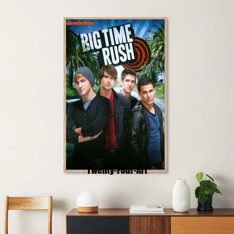 Quadro em Lona Big Time Rush, Decoração Moderna para Quarto