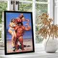 Quadro Mike Mentzer/ Tela para Parede/ Arte Decorativa para Sala de Estar Moderna