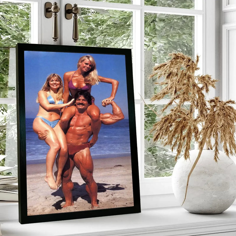 Quadro Mike Mentzer/ Tela para Parede/ Arte Decorativa para Sala de Estar Moderna
