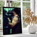 Quadro Mike Mentzer/ Tela para Parede/ Arte Decorativa para Sala de Estar Moderna